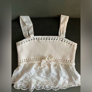 NWT Zara Ivory Ivory Tank Sz Medium